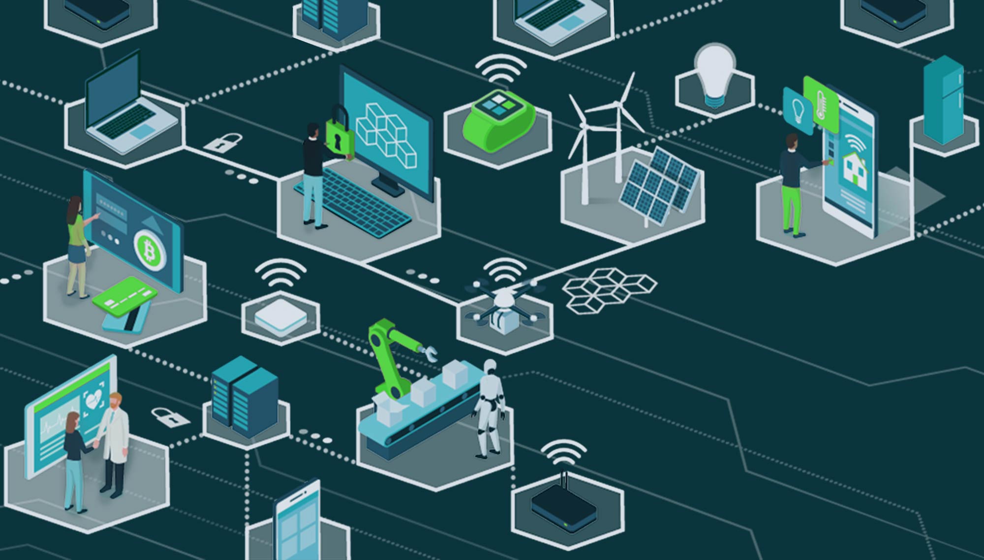 blockchain vector